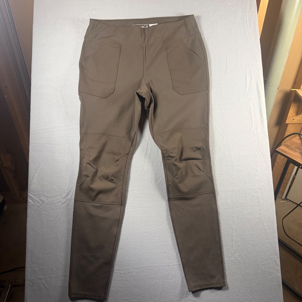Carhartt Force Utility Leggings Womens L Tall Brown Rugged Flex Pants 102482